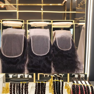 ผมเรมี่แบบอินเดีย7X7 6X6 5X5ลูกไม้ใสผมมนุษย์ india.100 % ผมธรรมชาติแบบมีผมเป็นลอน - Product Image 1