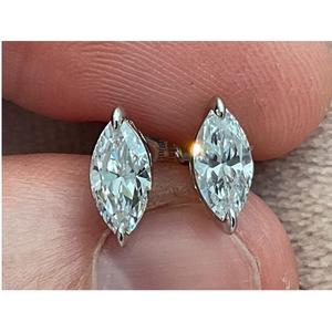 Best Selling Natural Diamond <b>Stud</b> <b>Earrings</b> <b>for</b> <b>Women</b> 18K White Gold Certified Diamond <b>Earrings</b> <b>for</b> Daily Wear Available <b>for</b> Sale - Product Image 1