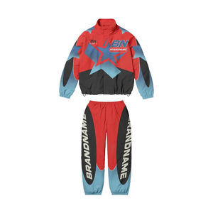 Conjunto Deportivo Personalizado de Gran Tamaño para Hombre, Chaqueta Cortavientos Reflectante de Nailon, Pantalones Deportivos, Ropa Deportiva Informal, OEM - Product Image 5