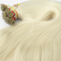 Extensions de cheveux blond platine à pointes nano, perruques de cheveux vierges Remy vietnamiens européens, super double drawn, haute qualité, décoloration