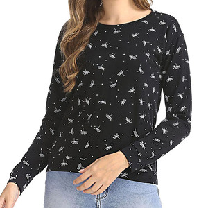 Sweat-shirt pour femme à manches longues, longueur standard, avec logo personnalisé brodé, prix avantageux, vente chaude, pour l'hiver et l'été - Product Image 1