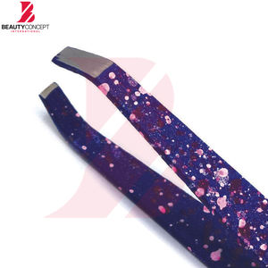 Épilateur facial à prise facile avec logo personnalisé, outil de beauté durable en acier inoxydable, pince à sourcils de haute qualité et précise pour femmes - Product Image 5