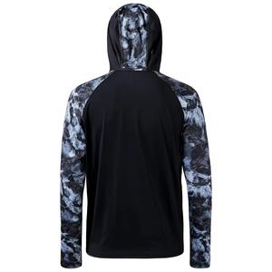 Hoodie de pêche léger personnalisé, idéal pour la chasse aux oiseaux aquatiques et en marais, à manches longues, protection UV UPF 50+, pour le camping et la randonnée - Product Image 5