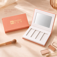 Boîte de palette d'ombres à paupières magnétique rectangulaire avec logo personnalisé, miroir, emballage cosmétique en papier rigide, fabriqué en Chine