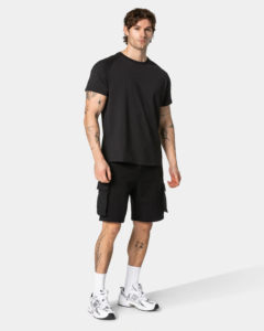 T-shirt uni à col rond pour homme, 100% coton jersey, 220 grammes, coupe classique, manches courtes, style streetwear, vêtements de sport - Product Image 3