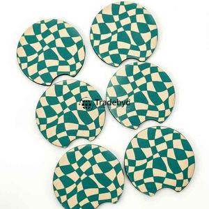 Elegante Juego de Posavasos con Incrustaciones de Hueso Hechos a Mano por Tradebyd - Product Image 3