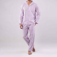 Ensemble de vêtements de nuit personnalisés Kivotech de haute qualité 100% coton pour hommes, vêtements de détente, vêtements de nuit d'automne, robe de nuit