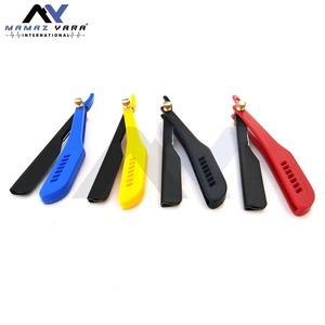 Navaja de Afeitar Profesional de Acero Inoxidable, Navaja de Seguridad de Una Sola Hoja, Mango de Plástico con Bloqueo Deslizante, Color y Logotipo Personalizables - Product Image 5