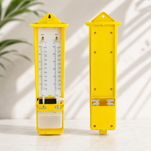 Hygromètre psychromètre sec/humide sans mercure en plastique, modèle 100200A |   Instrument de mesure de la température et de l'humidité pour la surveillance météorologique - Product Image 3