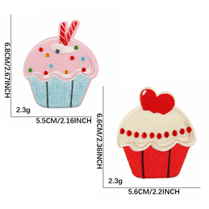 Cupcake Embroidered <b>Iron</b> On Patch - Product Image 6