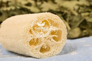 100% Natural Organic Loofah Sponge Bath Sponge Loofah OEM Packing Customized Logo Made in Vietnam for Hotel and Spa - Product Image 3