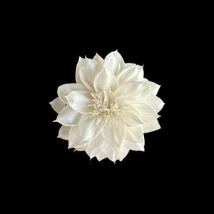 Fleur de dahlia, fleurs en bois de Sola 9-9,5 cm, tige en fibre de plantes de Sesbania, aromathérapie artisanale - Product Image 2
