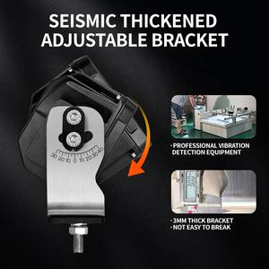 Nouvelles lampes de travail LED Doosan 60W, les plus lumineuses, à faisceau large, de type projecteur et de type <span class=keywords><strong>spot</strong></span>, pour véhicules, remorques, machines, extérieur et applications minières, avec support de montage, étanches IP68 - Product Image 2