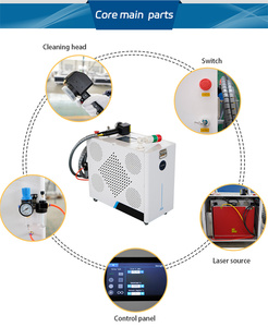 100 wát cầm tay xung laser Cleaner máy hiệu quả loại bỏ rỉ sét công cụ cho gỗ đá thép không gỉ thủy tinh - Product Image 6