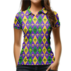 เสื้อโปโลกอล์ฟผู้หญิงผ้าเนื้อนุ่ม ระบายอากาศได้ดี ยืดหยุ่น สวมใส่สบาย ชุดกีฬาคุณภาพพรีเมียม คอลเลคชั่นไลฟ์สไตล์ - Product Image 6