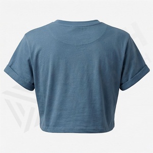 Camiseta Corta Lisa de Yoga para Mujer, Estilo Simple, Prenda Premium, Ropa Deportiva Transpirable, Color Personalizable - Product Image 2