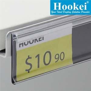 Custom Manufacturer's Supermarket <b>Shelf</b> Price Tag Holder Data Strip with Extruding Plastic Modling Cutting Processing Service - Product Image 4