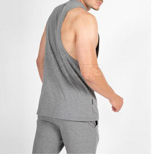 Camiseta sin Mangas para Hombre, Color Sólido, Tejida, Transpirable, para Entrenamiento Deportivo, Fitness y Uso Diario - Product Image 4