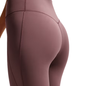 Women's Mauve High Waist Yoga <b>Leggings</b> Stretch Gym Fitness Running Workout Pants Moisture Wicking <b>Pocket</b> Casual Activewear - Product Image 4