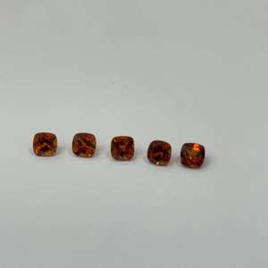Natural Brown Hessonite <b>Garnet</b> Cushion Cut Loose AAA Quality African Origin Wholesale Jewelry Making Calibrated Bulk Stones - Product Image 5