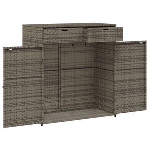 Armadietto per Patio in Rattan grigio 41.3 \ "x21.7 \" x44.5 \" - Product Image 6
