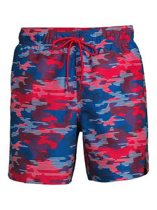 PU Camouflage Quick Dry High Waist Drawstring Closure Swimming <b>Trunks</b> Breathable Summer Swim Boxer <b>for</b> <b>Men</b> - Product Image 5