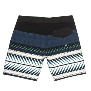 Men's Color Blocked Blue Pink Breathable Quick Dry Board Shorts Mid Waist Drawstring Swim Trunks Side Stripe Pockets Beach - Product Image 4
