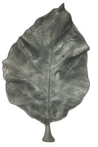 Handcrafted Aluminum Leaf Shape Serving Dish Platter Food Serving Tableware Modern <b>Tray</b> Hotel And Restaurant - Product Image 3
