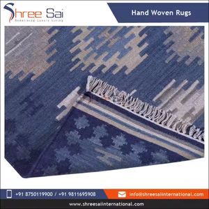 Indian Manufacturer's Best Selling Premium Quality Handwoven Embroidered Cotton <b>Rug</b> Set Modern Geometric Pattern Washable Sale - Product Image 5