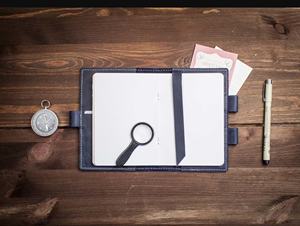 Couverture de carnet en cuir de qualité supérieure, rechargeable, pour réunions et planification NBC-0052 - Product Image 5