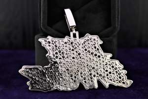 Pendentif personnalisé en moissanite baguette, en argent 925, passe le testeur de diamant, entièrement serti, style hip-hop, bicolore, pour homme - Product Image 6