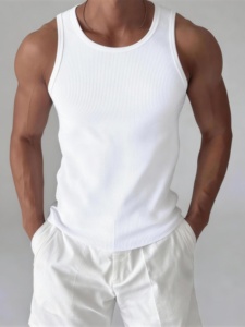 <b>Men</b> Tank Top Dry Fit Sleeveless <b>Gym</b> Shirt Breathable Workout Fitness Sportswear Summer Athletic <b>Vest</b> - Product Image 5