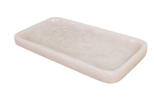 Plateau ovale en résine brillant, multi-usages, pour organiser les bijoux, plateau décoratif moderne pour coiffeuse, best-seller - Product Image 3