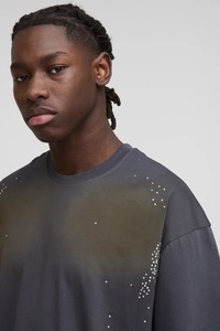 Camiseta oversize de streetwear para hombre, corte holgado, hombros caídos, algodón grueso, informal, para verano, venta al por mayor, proveedor de ropa a granel - Product Image 6