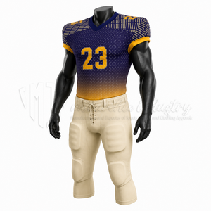 Ensemble d'uniformes de football américain personnalisés, maillot et pantalon de football d'équipe personnalisés, fabricant de vêtements de sport performants, OEM ODM - Product Image 3