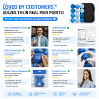 Jouet sensoriel transfrontalier en stock, nouveauté, multi-textures, éducatif, anti-stress, balle magnétique en silicone, unisexe, pour jeunes