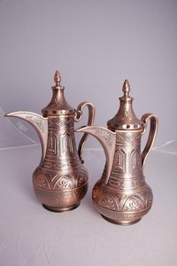 Indian Made Wholesale Price Arabic Dallah Coffee Pot With Middle East Style Luxury Glossy Polished At Wholesale Cheap Price - Product Image 4