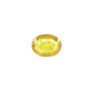 Handcrafted 4.2 Carat Oval Cut Yellow Sapphire Loose Gemstone for Fine Jewelry - Product Image 1