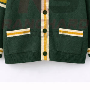 Suéter Cárdigan Universitario Personalizado HBCU |   Suéter sin mangas con botones frontales |   Ropa de Calle Ecológica 100% Algodón - Product Image 3