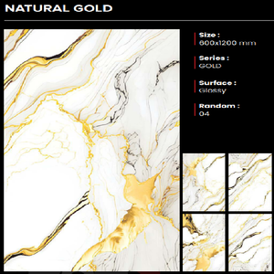 กระเบื้องพอร์ซเลนหรูหราเกรดพรีเมียมขายดีที่สุดสำหรับปูพื้น ขนาด 600x1200 มม. ผลิตที่กูร์กัต ประเทศอินเดีย-CLAYTON CERAMIC รับประกัน 3 ปี - Product Image 3