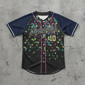 Camiseta de Béisbol Profesional Transpirable con Estampado y Logotipo Personalizado, 100% Poliéster, Colores y Tallas Personalizables - Product Image 5