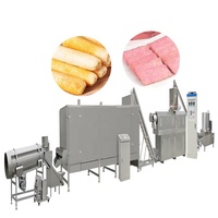 Ligne de production de snacks soufflés haute capacité, co-extrusion, snacks de céréales de riz remplis, machines à snacks, moules interchangeables, extrudeuse
