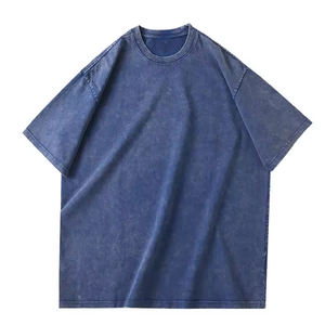 Camiseta de algodón grueso con lavado ácido, impresión personalizada, estilo oversized, ropa urbana para hombre, proveedor OEM - Product Image 3