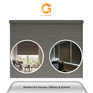 Persianas de Diseño Madera Gris GB83055 168x183cm, Superventas en Malasia, para Hogar y Oficina, B2B, OEM, Mejor Proveedor, Alta Calidad, Protección Solar - Product Image 5