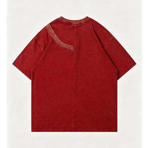 High Quality Men Casual <b>Tshirt</b> Wholesale Vintage Washed Crew Neck Top - Product Image 3