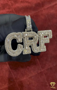 Custom " CRF " Pendant Gold Plated Iced Out Necklace Luxury Hip Hop Jewelry Fashion Accessory - Product Image 2