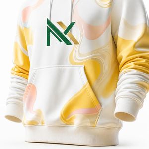 เสื้อฮู้ดพิมพ์ลายทั้งตัวแบบซับลิเมชั่น ลายหินอ่อนนามธรรม สำหรับผู้ชายและผู้หญิง เสื้อสเวตเชิ้ตแบบสวม สตรีทแวร์ - Product Image 3