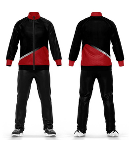 Conjunto Deportivo de Otoño para Hombre, Talla Grande, Ecológico, para Correr, de Poliéster, Negro y Rojo, para Entrenamiento de Invierno - Product Image 6