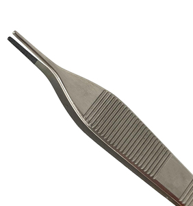 คีมจับเนื้อเยื่อแบบแมนนวล Adson พร้อมหัวทังสเตนคาร์ไบด์  ทำจากสแตนเลสสตีล  ไม่ลื่น  ใช้ในงานผ่าตัดและทันตกรรม ได้รับมาตรฐาน CE - Product Image 2