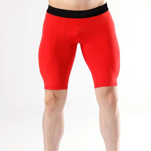 Shorts de compression élégants avec logo personnalisé, faible MOQ, shorts de compression ajustés pour hommes, course à pied, gym, prix de gros, prix bas - Product Image 6